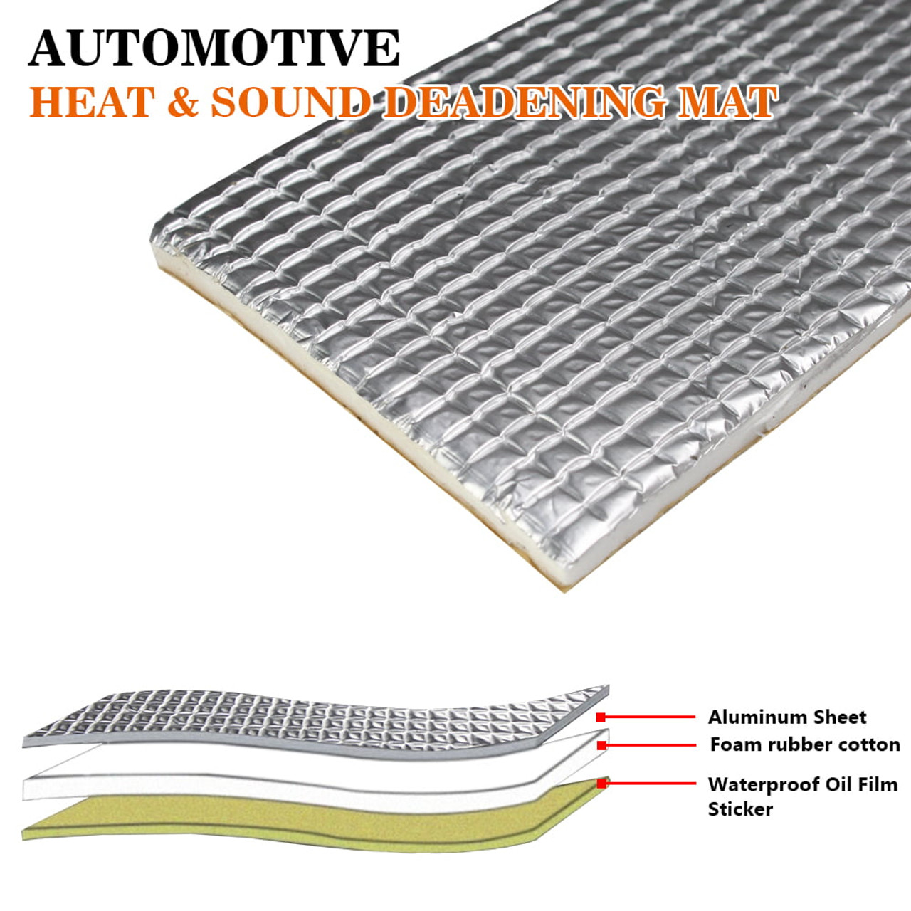 Car Roof Firewall Heat Shield Insulation Deadening Mat Waterproof