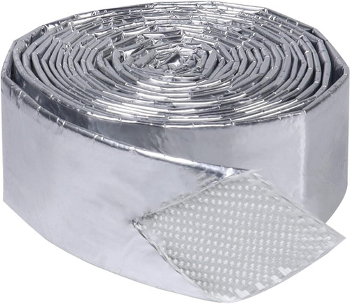 Aluminized Sleeving Heat Shield Sleeve Wrap Wire for Brake Cable/Fuel Line/Spark Plug Silver