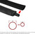 Heat Shrink Tubing Dual-Wall Adhesive-Lined Waterproof Sealing Insulation Marine Grade Protector Black 1/2in Dia