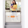 Dreambaby Retractable Stair Gate white size