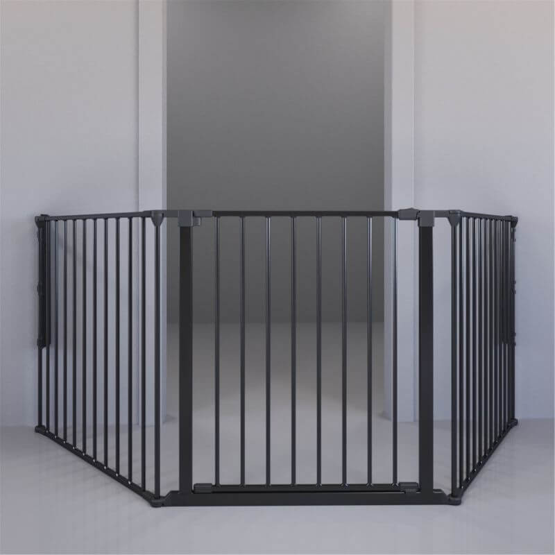 DogSpace Max L Multi Expandable Dog Gate -Black (90-223cm
