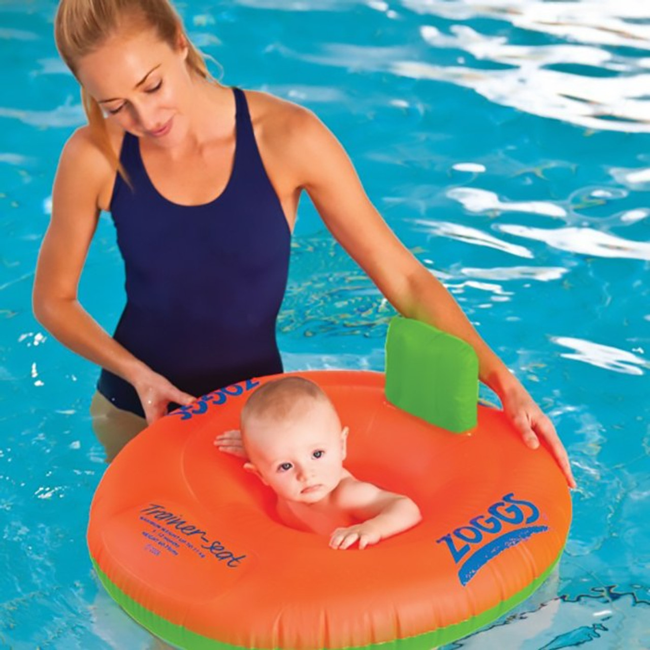 Zoggs Swimming Trainer Seat Orange/Green