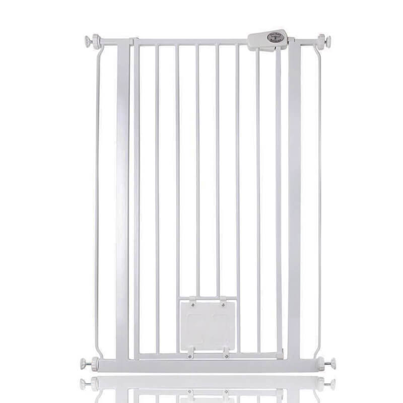 Bettacare Pet Gate Plus Cat Flap White 75cm-84cm BabySafety