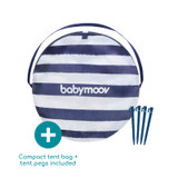 Babymoov Anti-UV Sun Tent 50+ UPF Protection - Blue Stripe Pegs