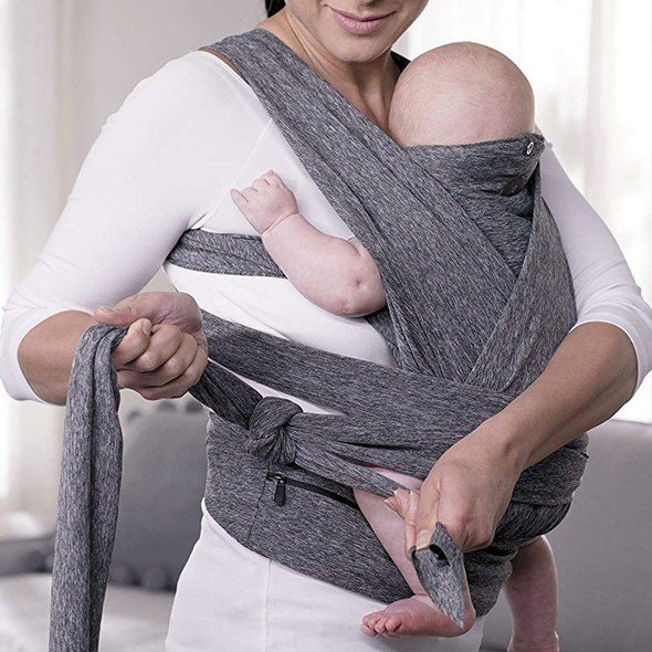 Boppy Comfyfit Baby Carrier Grey side knot