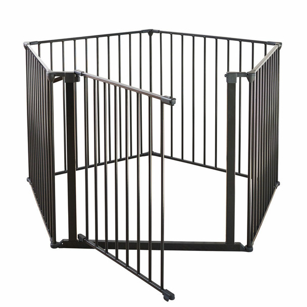 DogSpace Max Multi Expandable Dog Room Divider / Pet Pen Black