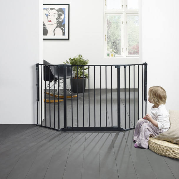 BabyDan Configure Flex Gate Medium - Black (90-146 cm)