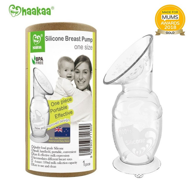 Haakaa Silicone Breast Pump 100ml with Suction Base Main Image