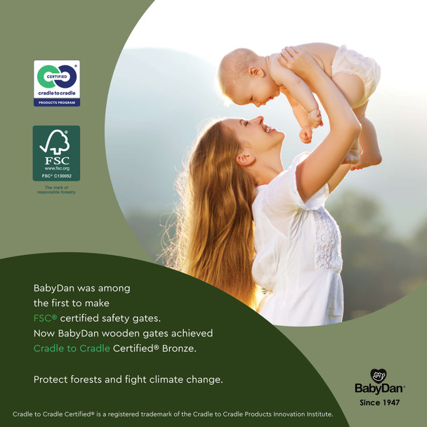 Babydan wooden super flexi fit baby safety gate Clearance