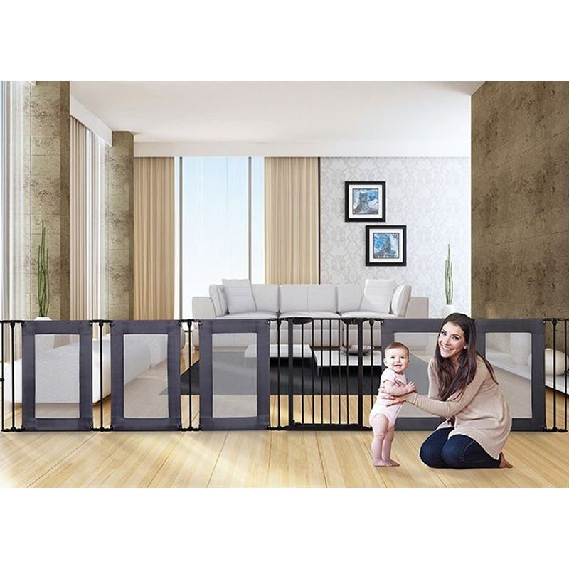 BabyDan Room Divider XXL White 90360cm + Wall Fittings BabySafety.ie