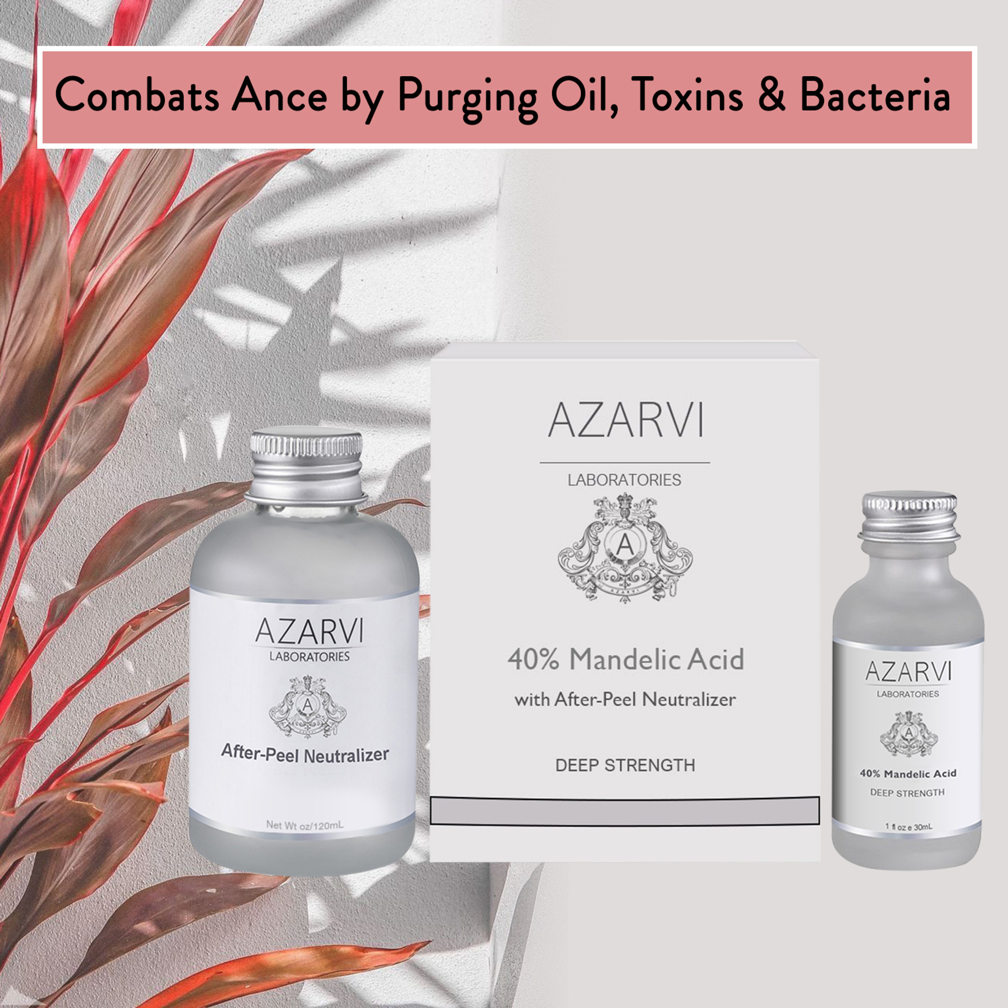 Azarvi 40% Mandelic Acid Chemical Peel with Neutralizer