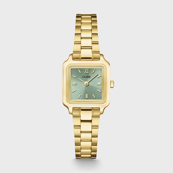 CLUSE Gracieuse Mini Watch Steel, Sage Green, Gold Colour CW15505