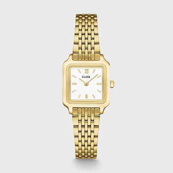 CLUSE Gracieuse Mini Watch Steel, White, Gold Colour CW15506