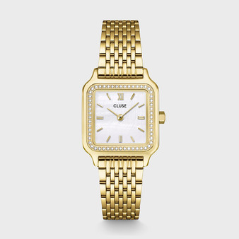 CLUSE Gracieuse Petite Watch Steel, Glass Pearls, White MOP, Gold Colour CW11826