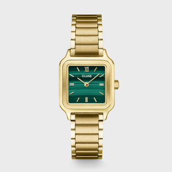 CLUSE Gracieuse Petite Watch Steel, Green Malachite, Gold Colour CW11828