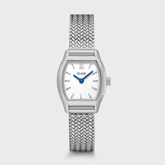 Tonnette Mini, Mesh, White, Silver Colour Watch CW16502