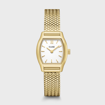 Tonnette Mini, Mesh, White, Gold Colour Watch CW16501