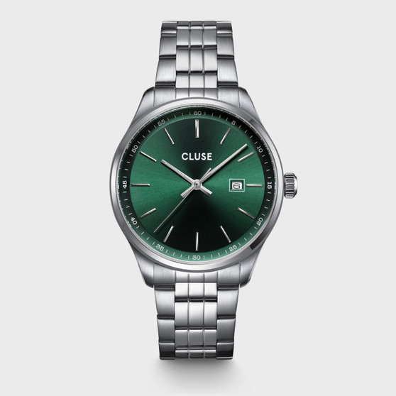 CLUSE Mens Antheor Green/Silver Watch CW20902