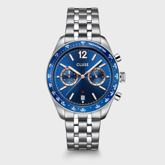 Aravis Dual Timer Blue/Steel Watch