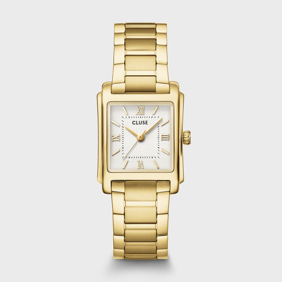 Anglee, Steel, White, Gold Colour Watch