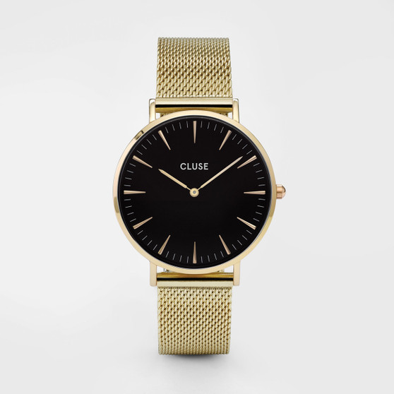 Boho Chic Mesh Gold/Black Watch