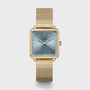 CLUSE La Tetragone Light Blue Stones/ Gold Mesh