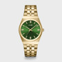 Cluse Retro 70's Steel Gold Link/Forest Green CW35105