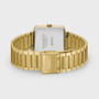 La Tetragone Wine Gold Stones/Gold Link Watch
