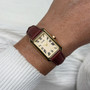 CLUSE Belisenna Watch Leather Nutshell, Sand Textured, Gold Colour CW15008