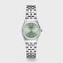 CLUSE Retro 70’s Mini Watch Steel, Sage Green, Silver Colour CW16301