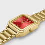 CLUSE Gracieuse Petite Watch Steel, Watermelon Red, Gold Colour CW11827