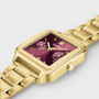 Gracieuse Multifunction, Steel, Dark Cherry, Gold Colour Watch