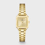 Cluse Gracieuse Mini Watch Steel & Zirconia Chain Bracelet, Full Gold Colour Gift Set CG15501