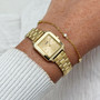 Cluse Gracieuse Mini Watch Steel & Zirconia Chain Bracelet, Full Gold Colour Gift Set CG15501