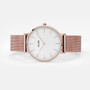 Boho Chic Mesh Rose Gold/White Watch