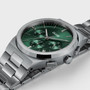 Cluse Vigoureux Mens Chronograph Green/Silver Link CW20803