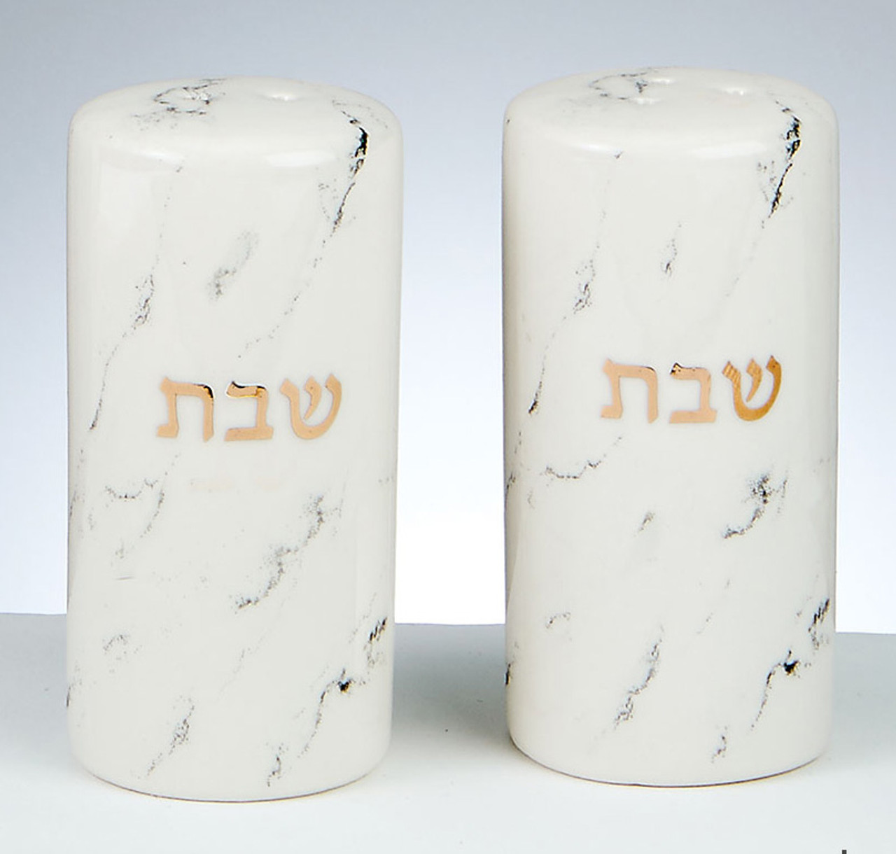 Marble Salt & Pepper Shakers (Set of 2)