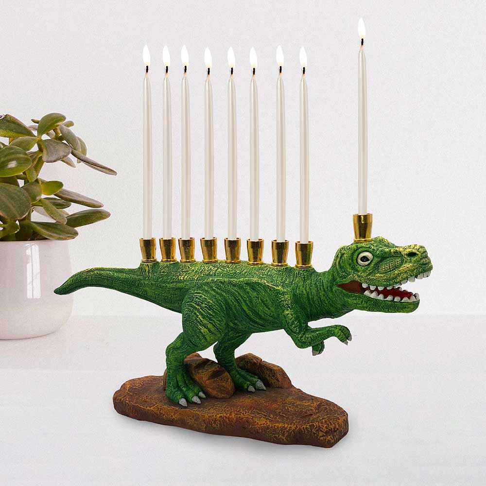 Dinosaur Menorah Tyrannosaurus Rex YourHolyLandStore