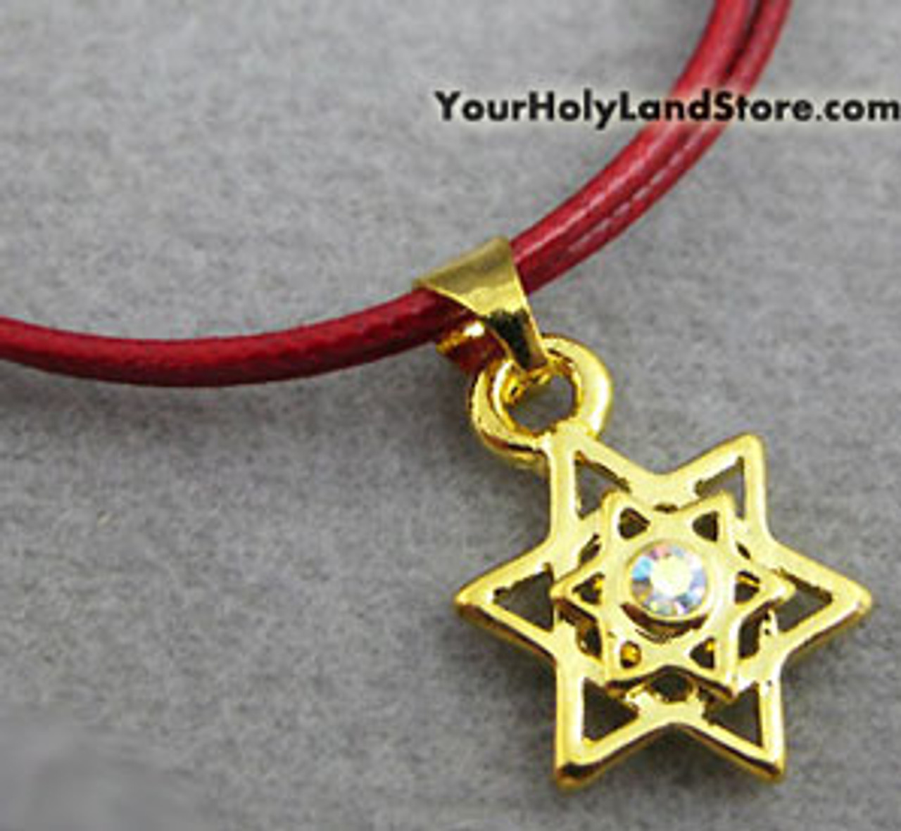 RED STRING KABBALAH BRACELET WITH STAR OF DAVID