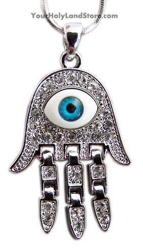 Evil Eye Protection Hand Necklace