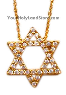 DAVID NECKLACE with Cubic Zirconia Stones
