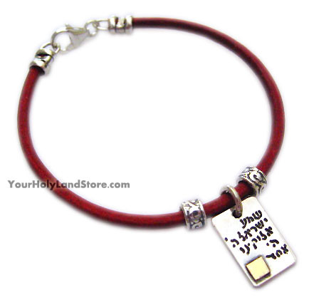 Shema Israel Kabbalah Red String Unique Bracelet