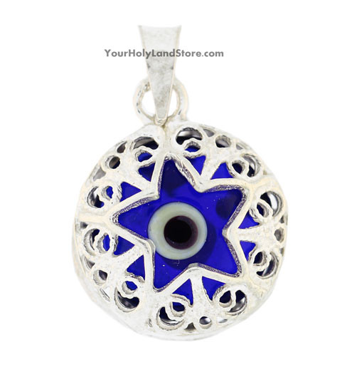 Silver Evil Eye Pendant