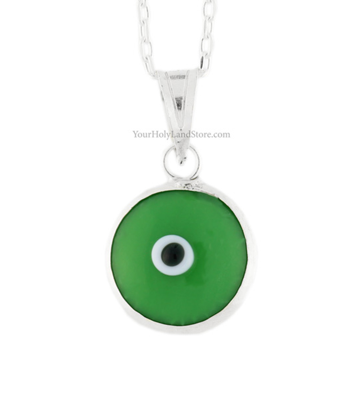 s4013gr green evil eye necklace 15507.1393512582