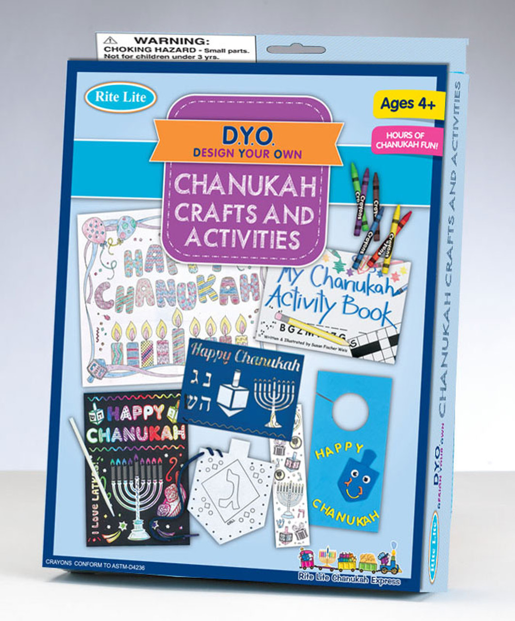 Chanukah Oil Pitcher Magic Foil Craft Kit, Hanukkah Arts and Craft Project