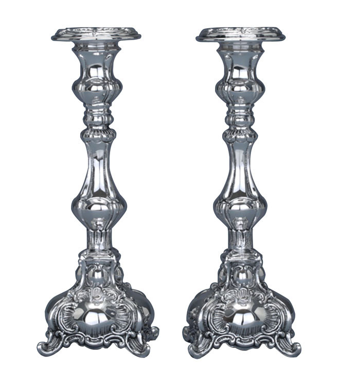 925 Sterling Silver Shabbat Candlesticks YourHolyLandStore