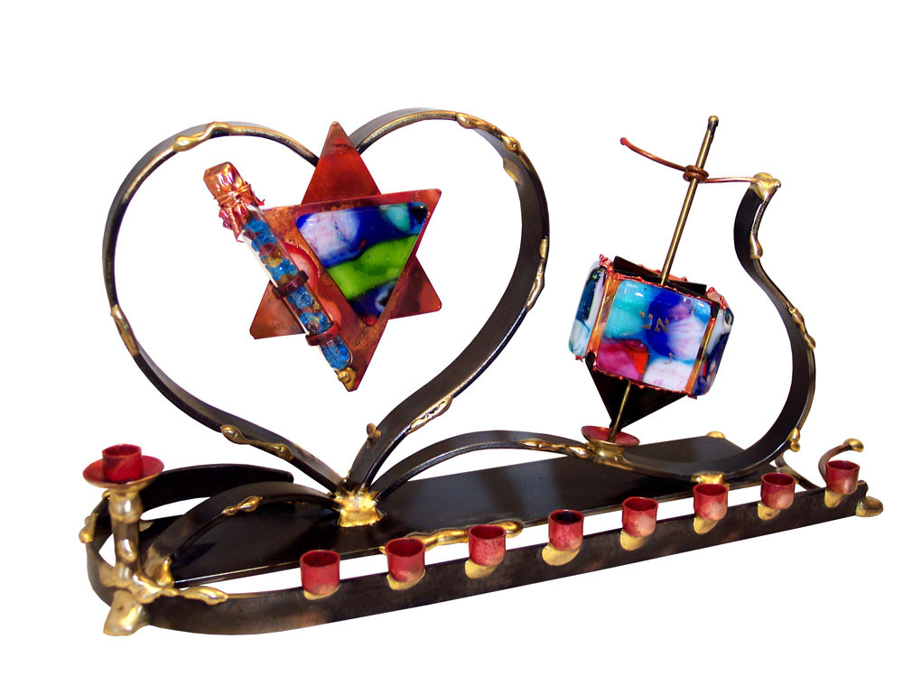 Jewish Wedding Menorah with Keepsake for Chuppah Glass YourHolyLandStore