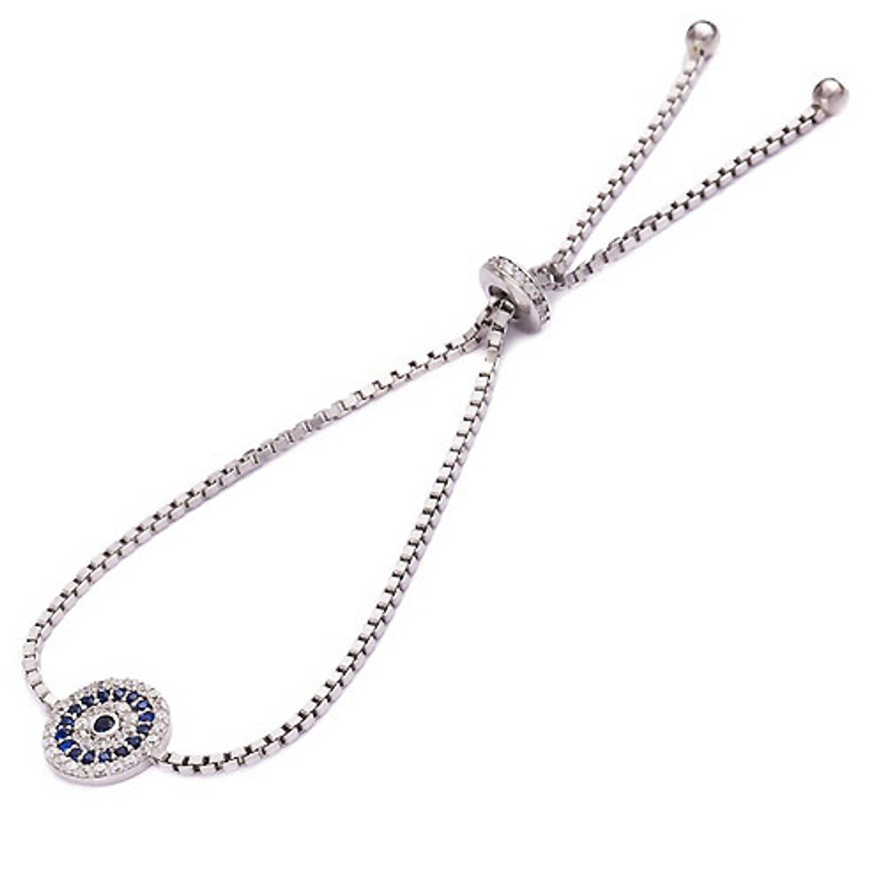 Sterling silver evil eye bracelet Clearance