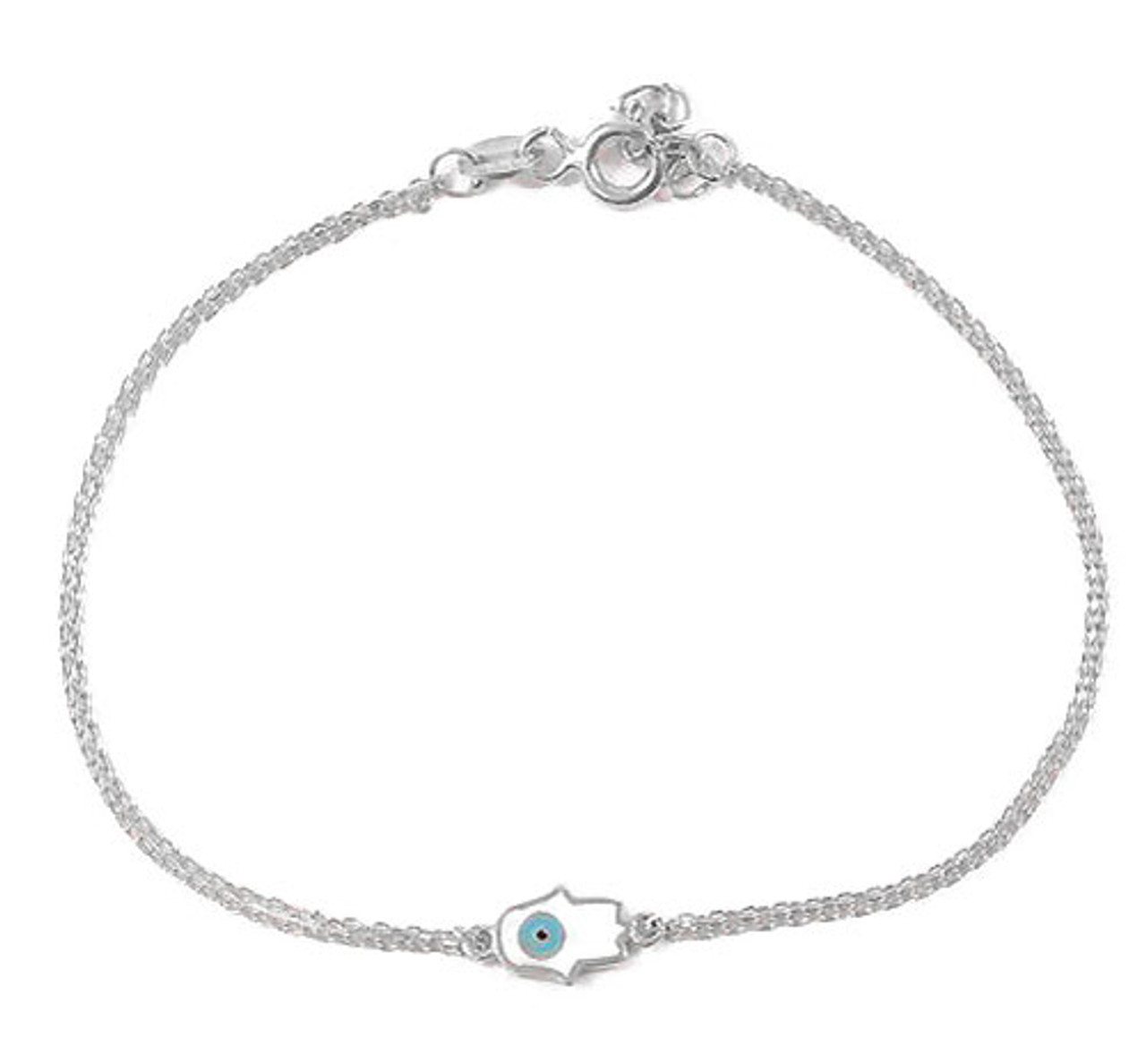 Hamsa Bracelet in 18k White Gold | Cosanuova