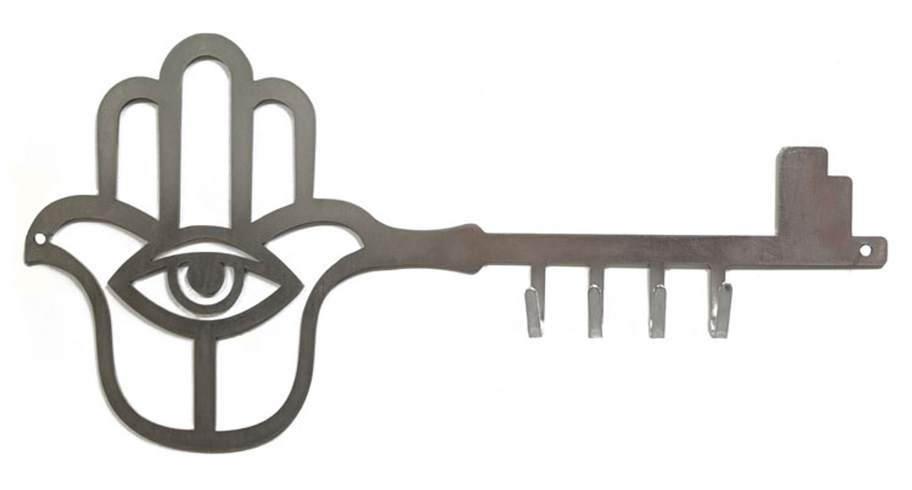 Wall Key Holder With Hamsa Yourholylandstore